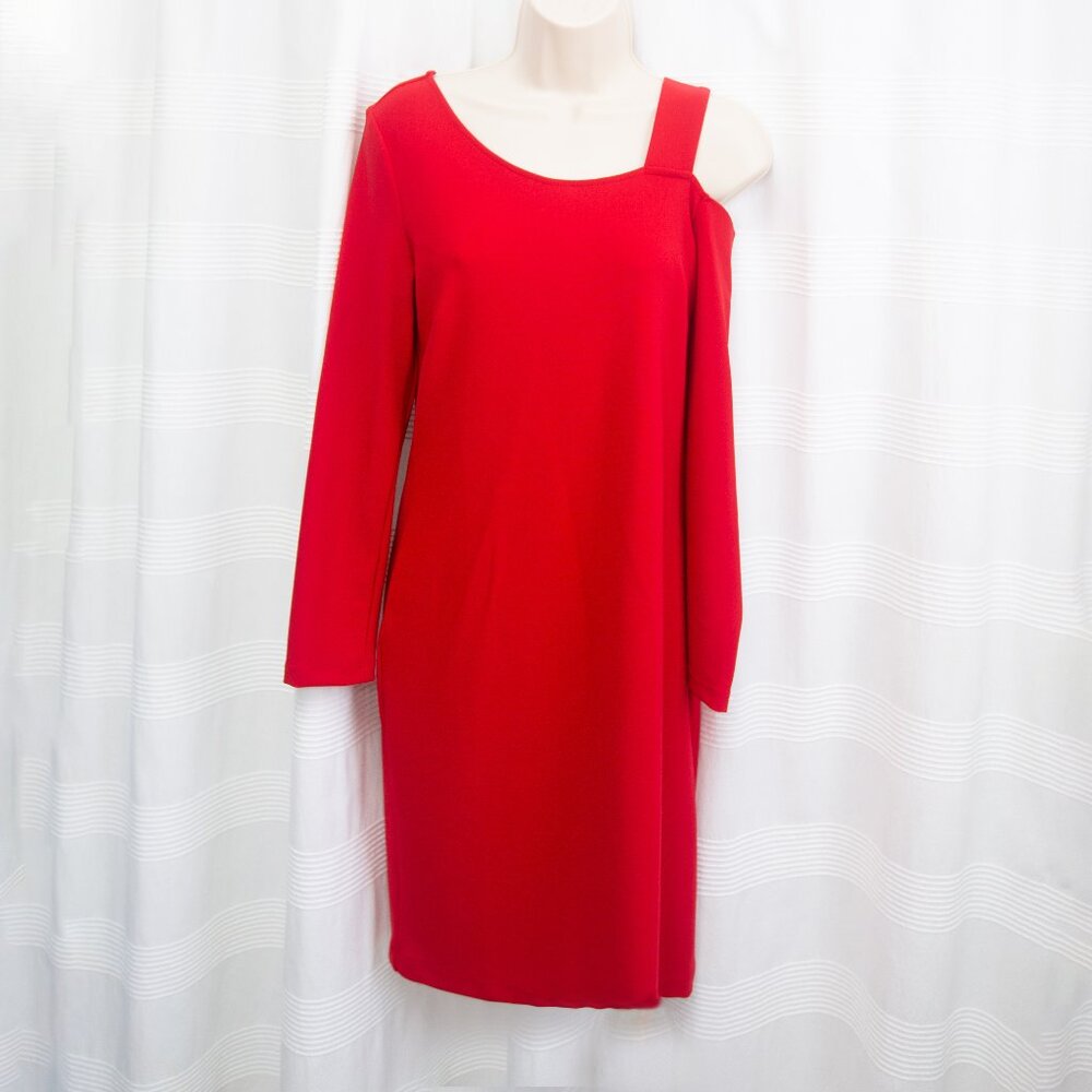 NWOT Boston Proper Beyond Travel Asymmetrical Long Sleeve Dress